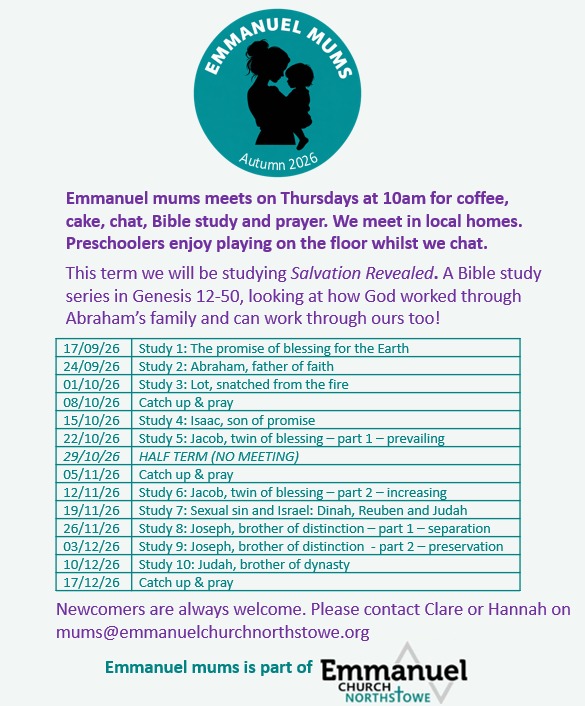 Emmanuel mums term card Autumn
